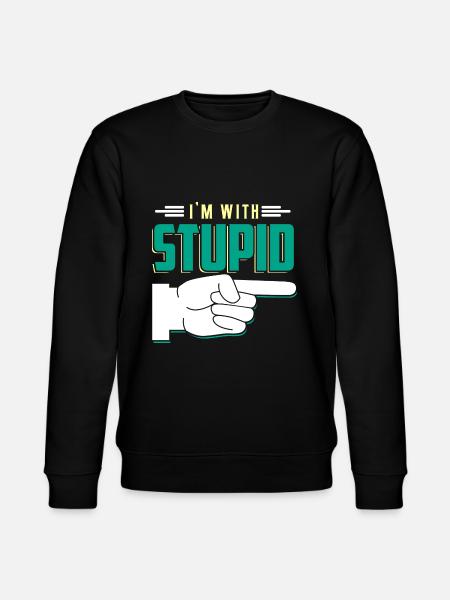Funny quote - Stanley/Stella CHANGER Unisex Organic Sweatshirt - black
