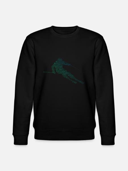 Ski Freestyle Skiërs Wintersport Heren - Stanley/Stella Uniseks bio-sweatshirt CHANGER  - zwart
