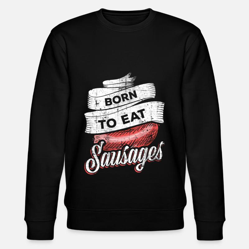 Wurst Würstchen - Stanley/Stella Unisex Bio-Sweatshirt CHANGER  - Schwarz