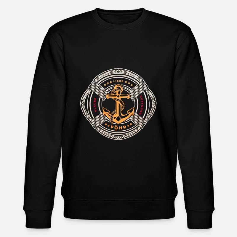 Föhr - Stanley/Stella Unisex Bio-Sweatshirt CHANGER - Schwarz