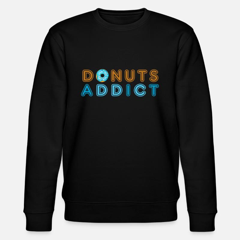 Donuts addict blue - Sweat bio CHANGER Stanley/Stella Unisexe - noir