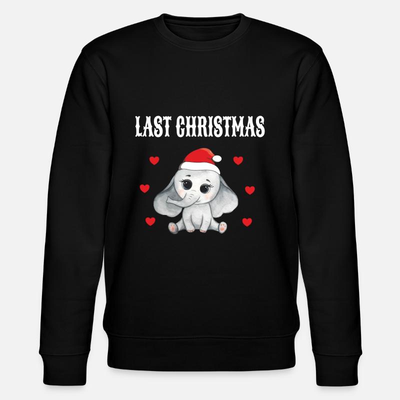 Éléphant Père Noël Joyeux Noël - Sweat bio CHANGER Stanley/Stella Unisexe - noir
