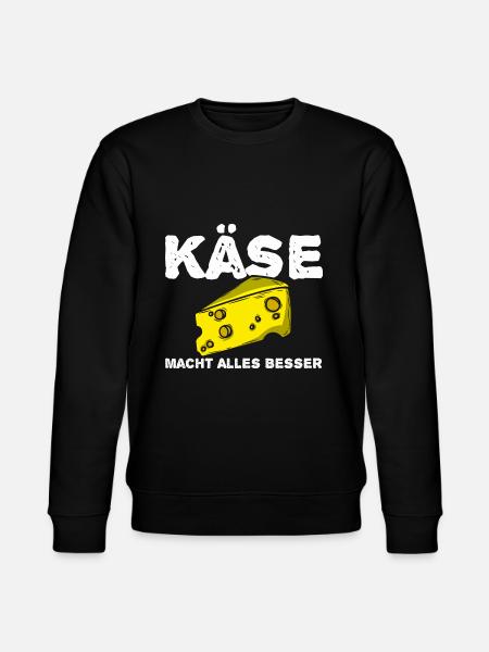 Käse - Stanley/Stella Unisex Bio-Sweatshirt CHANGER  - Schwarz