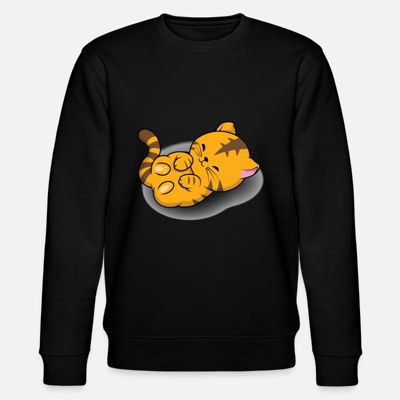 Kätzchen Niedlich - Stanley/Stella Unisex Bio-Sweatshirt CHANGER  - Schwarz