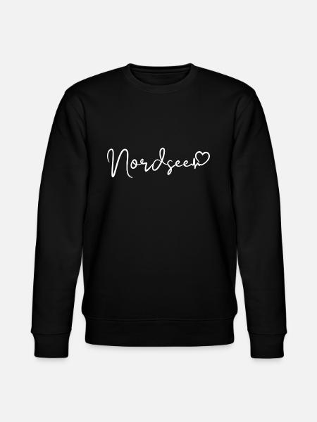 Nordsee Herzschlag - Stanley/Stella Unisex Bio-Sweatshirt CHANGER - Schwarz
