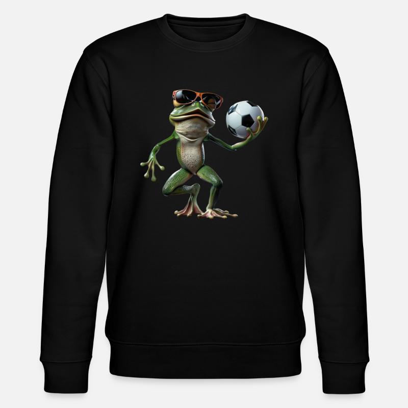 Frosch - Stanley/Stella Unisex Bio-Sweatshirt CHANGER - Schwarz