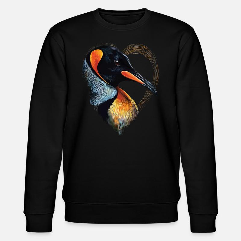 Pinguin - Stanley/Stella Unisex Bio-Sweatshirt CHANGER  - Schwarz