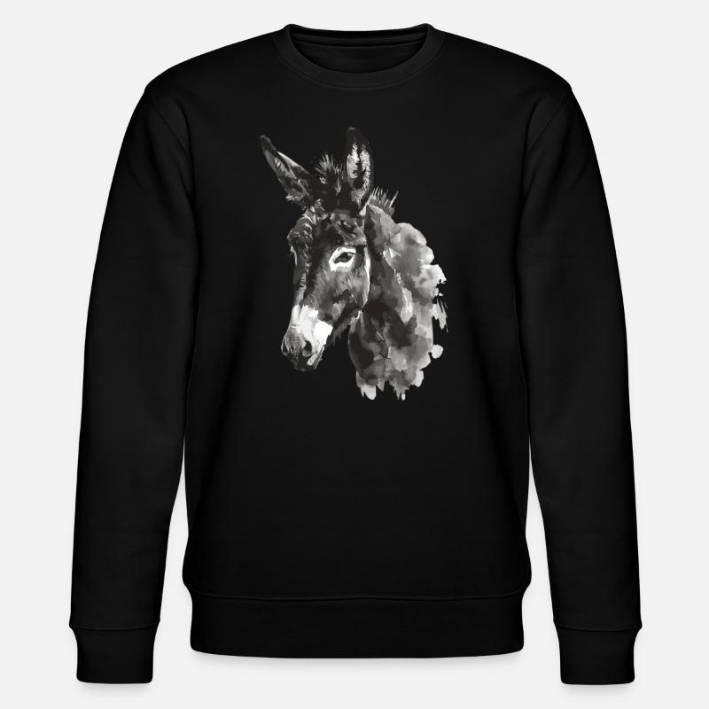 Âne - Sweat bio CHANGER Stanley/Stella Unisexe - noir