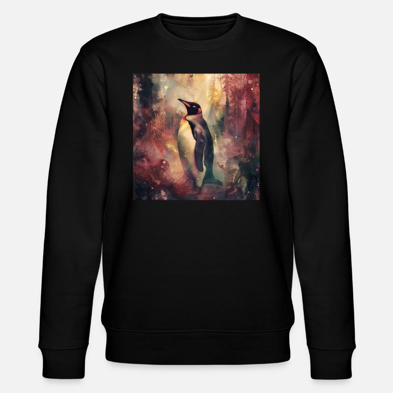 Pinguin - Stanley/Stella Unisex Bio-Sweatshirt CHANGER  - Schwarz