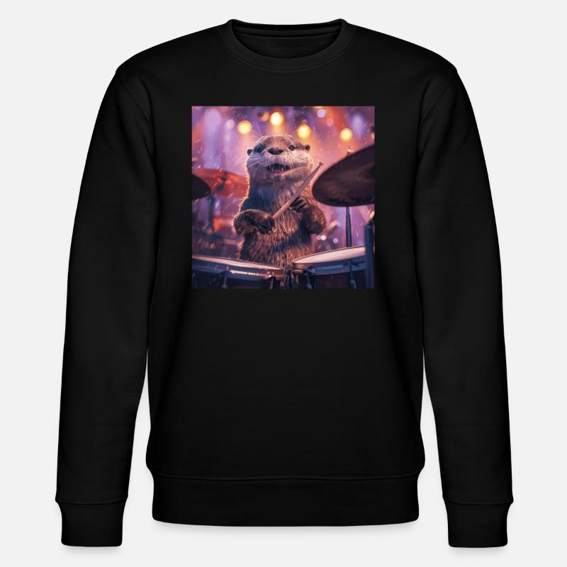 Otter - Stanley/Stella Unisex Bio-Sweatshirt CHANGER  - Schwarz