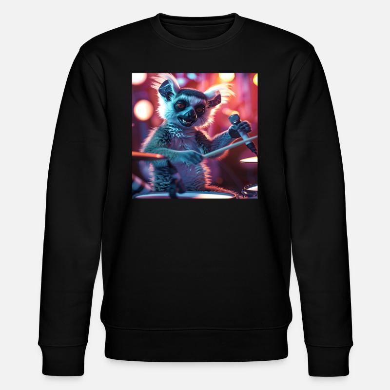 Lémurien - Sweat bio CHANGER Stanley/Stella Unisexe - noir