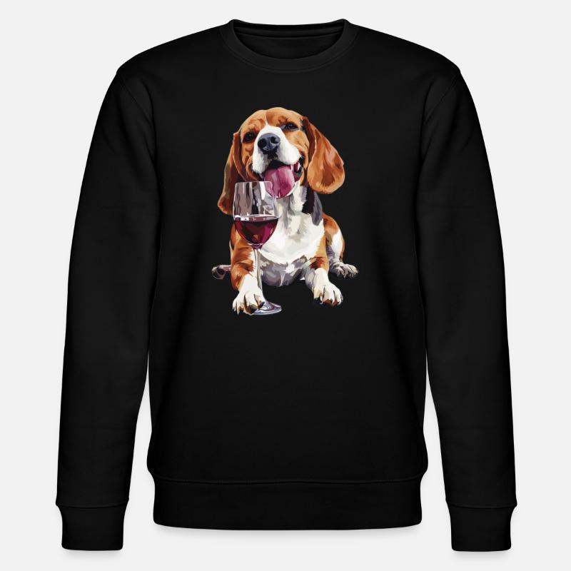 Beagle - Stanley/Stella Unisex Bio-Sweatshirt CHANGER  - Schwarz