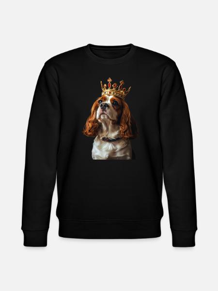 Cavalier King Charles Spaniel - Stanley/Stella CHANGER Unisex Organic Sweatshirt - black