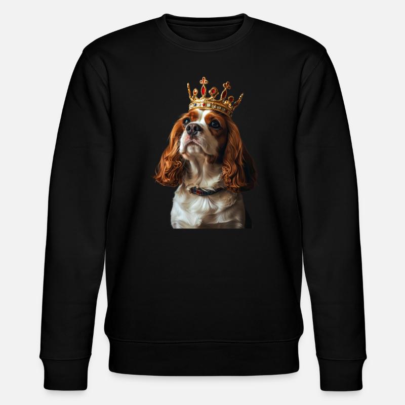 Cavalier King Charles Spaniel - Stanley/Stella CHANGER Unisex Organic Sweatshirt - black