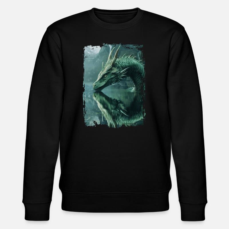 Drachen - Stanley/Stella Unisex Bio-Sweatshirt CHANGER  - Schwarz