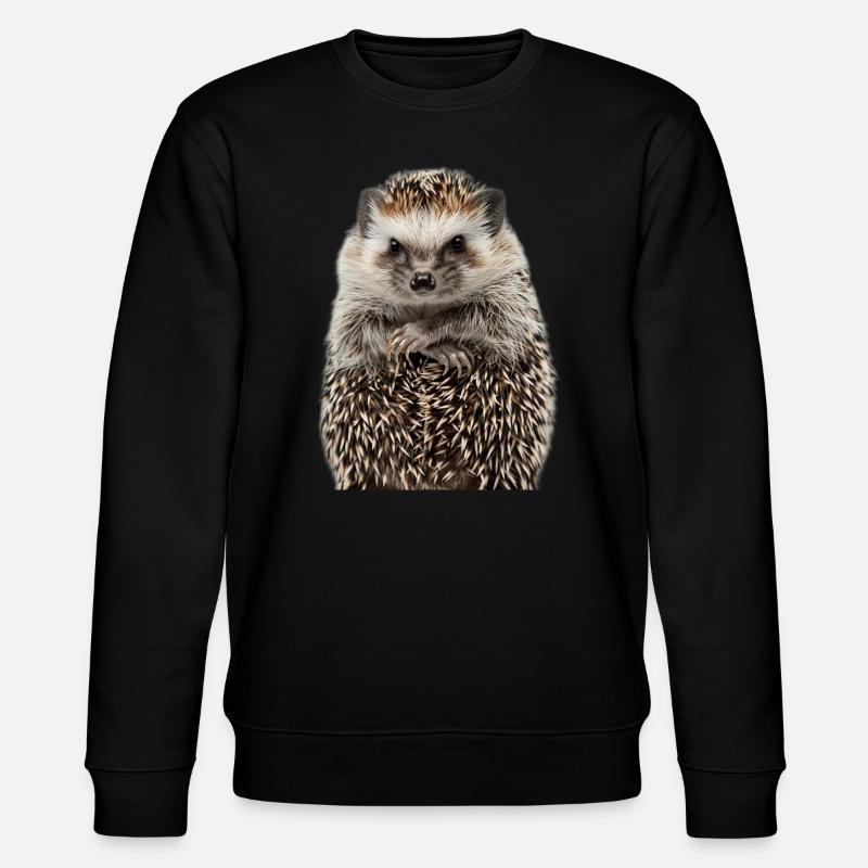 Hedgehog - Stanley/Stella CHANGER Unisex Organic Sweatshirt - black