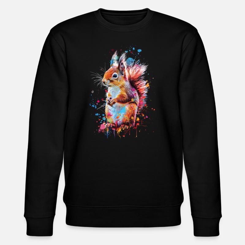 Squirrel - Stanley/Stella CHANGER Unisex Organic Sweatshirt - black