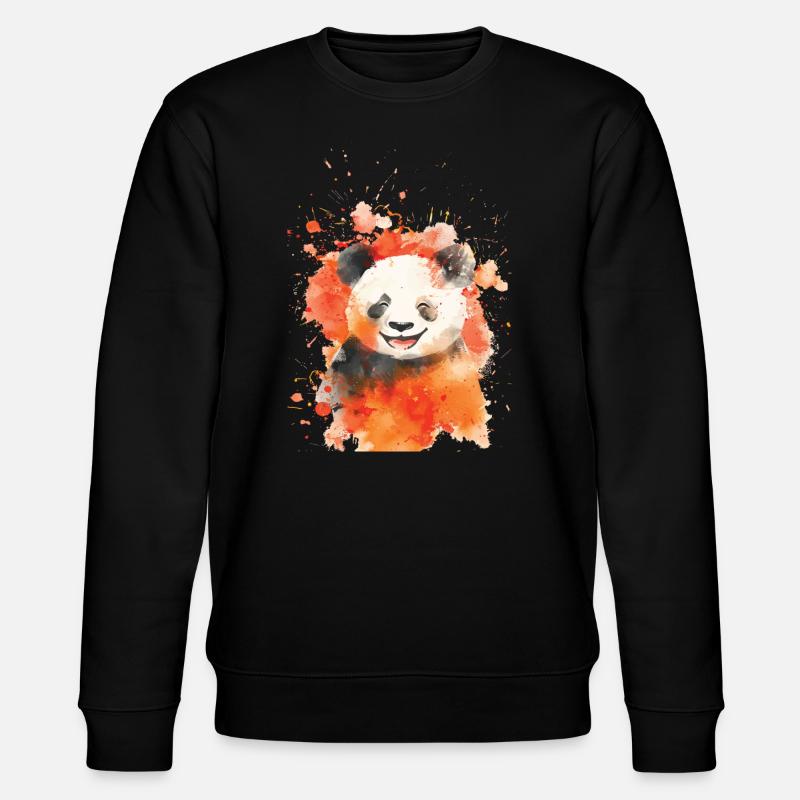 Panda - Sweat bio CHANGER Stanley/Stella Unisexe - noir