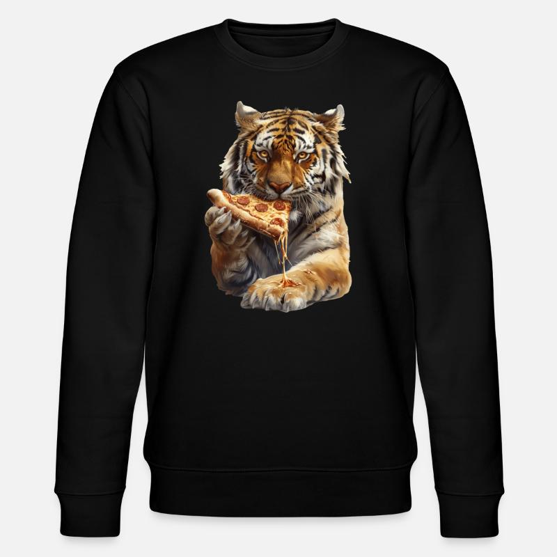 Tiger - Stanley/Stella Unisex Bio-Sweatshirt CHANGER - Schwarz
