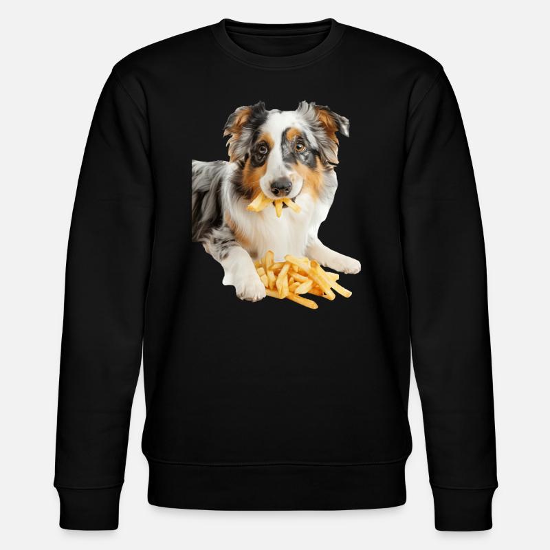 Australischer Schäferhund - Stanley/Stella Unisex Bio-Sweatshirt CHANGER  - Schwarz
