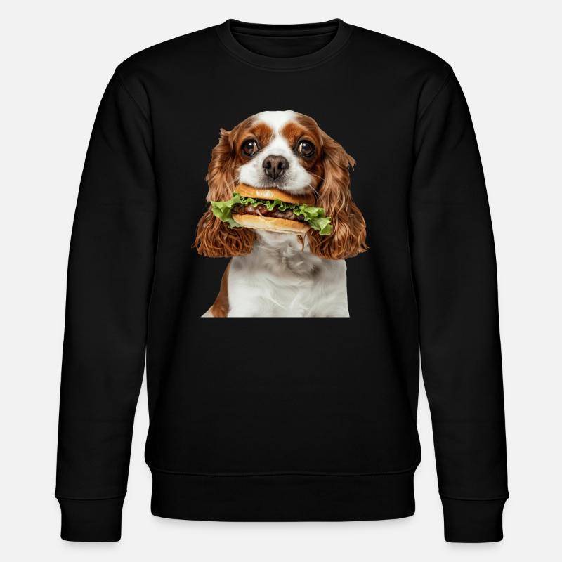 Cavalier King Spaniel - Stanley/Stella Unisex Bio-Sweatshirt CHANGER  - Schwarz