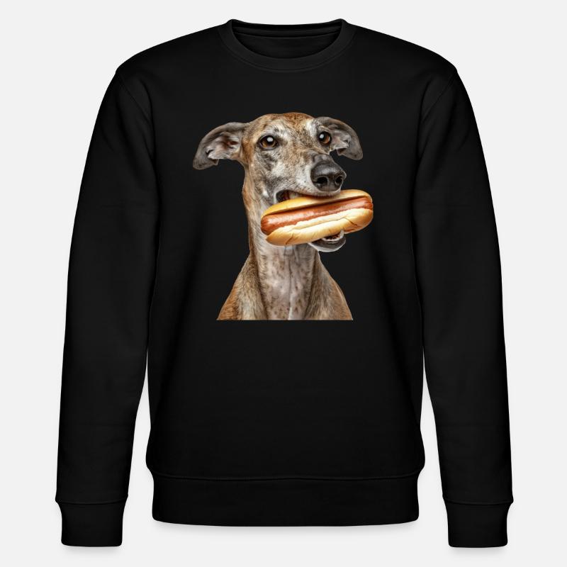 Windhund - Stanley/Stella Unisex Bio-Sweatshirt CHANGER  - Schwarz
