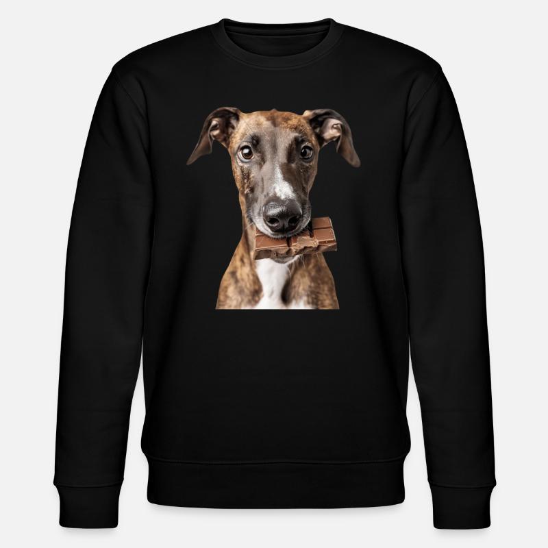 Windhund - Stanley/Stella Unisex Bio-Sweatshirt CHANGER  - Schwarz