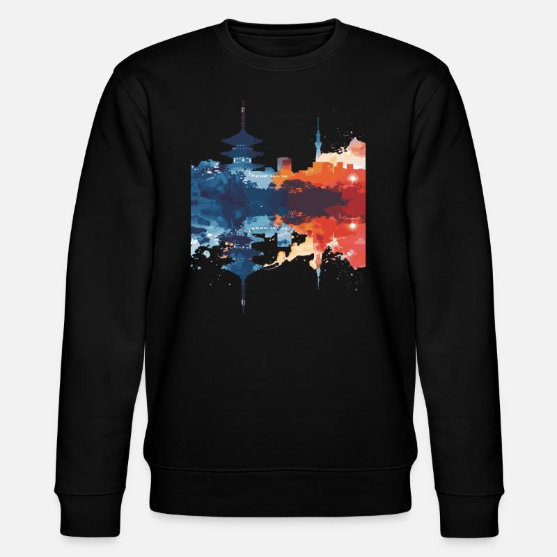 Hakodate - Stanley/Stella Unisex Bio-Sweatshirt CHANGER  - Schwarz