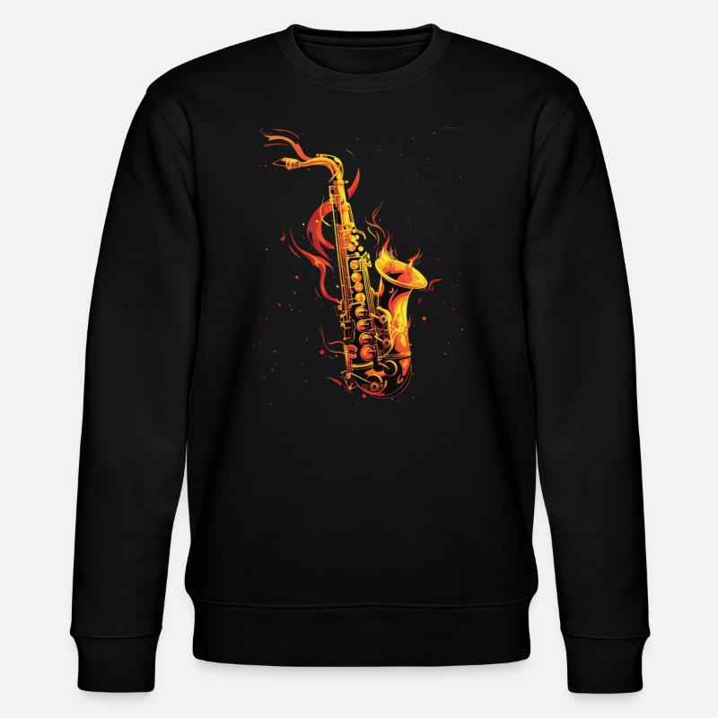 Saxophone - Sweat bio CHANGER Stanley/Stella Unisexe - noir