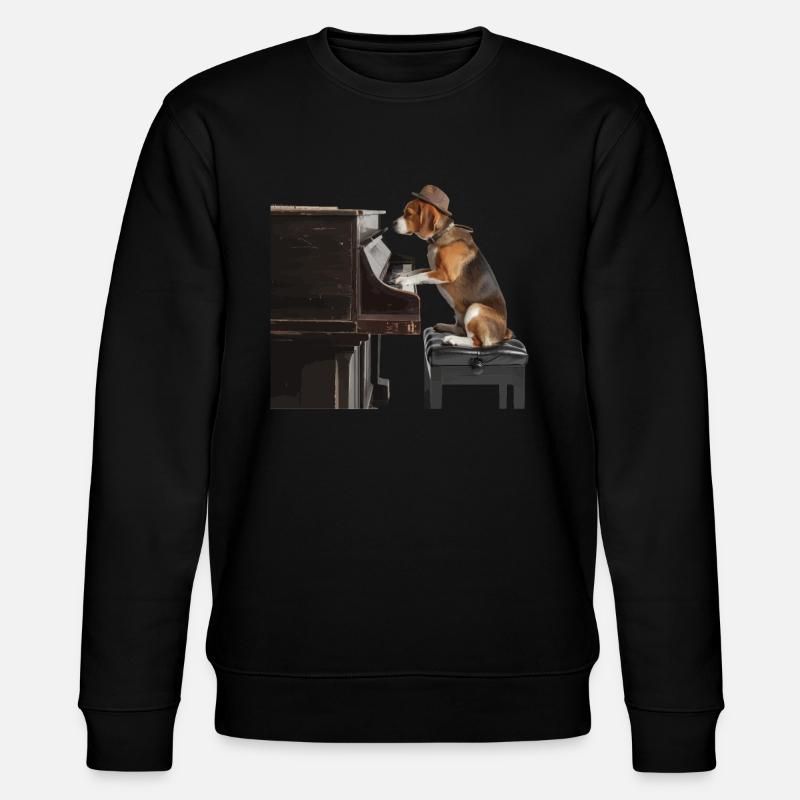 Beagle - Stanley/Stella Unisex Bio-Sweatshirt CHANGER  - Schwarz
