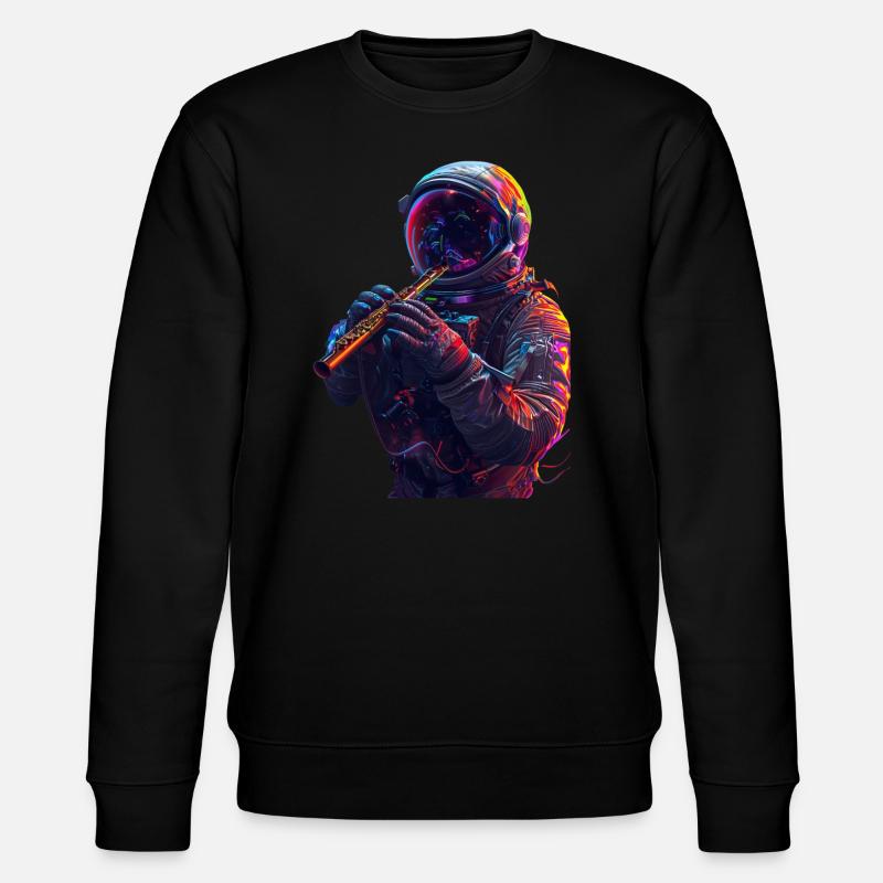 Flûte d’astronaute - Sweat bio CHANGER Stanley/Stella Unisexe - noir