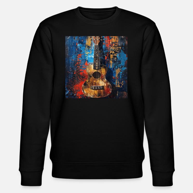 Ukulele - Stanley/Stella Unisex Bio-Sweatshirt CHANGER  - Schwarz