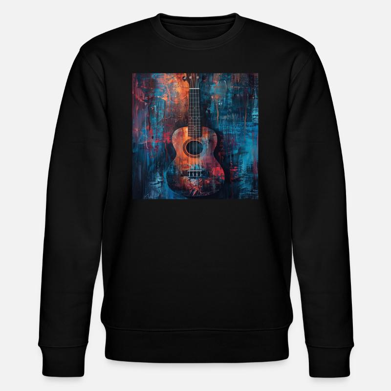 Ukulele - Stanley/Stella Unisex Bio-Sweatshirt CHANGER  - Schwarz