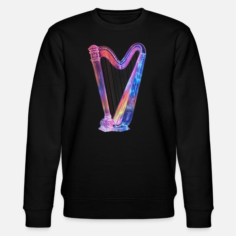 Harfe - Stanley/Stella Unisex Bio-Sweatshirt CHANGER  - Schwarz