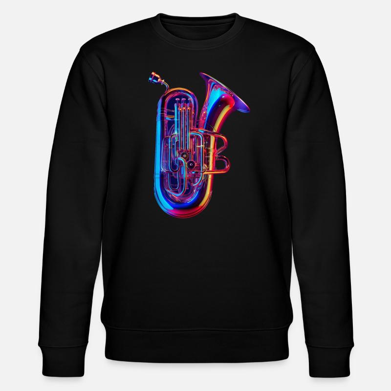 Tuba - Stanley/Stella Unisex Bio-Sweatshirt CHANGER  - Schwarz