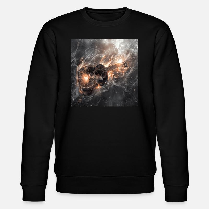 Ukulele - Stanley/Stella Unisex Bio-Sweatshirt CHANGER  - Schwarz