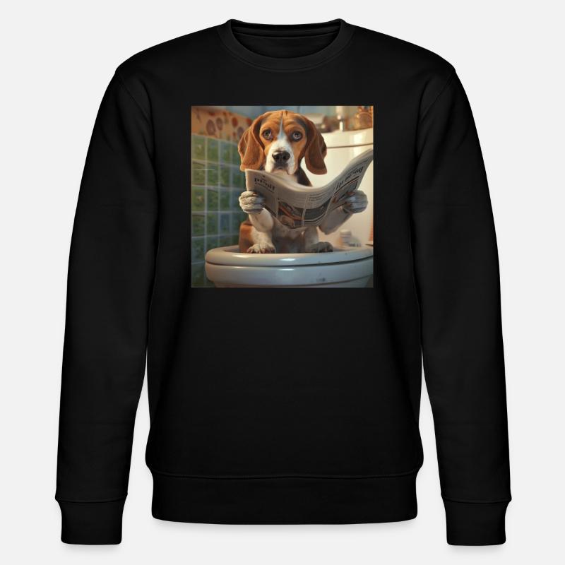 Beagle - Stanley/Stella Unisex Bio-Sweatshirt CHANGER  - Schwarz