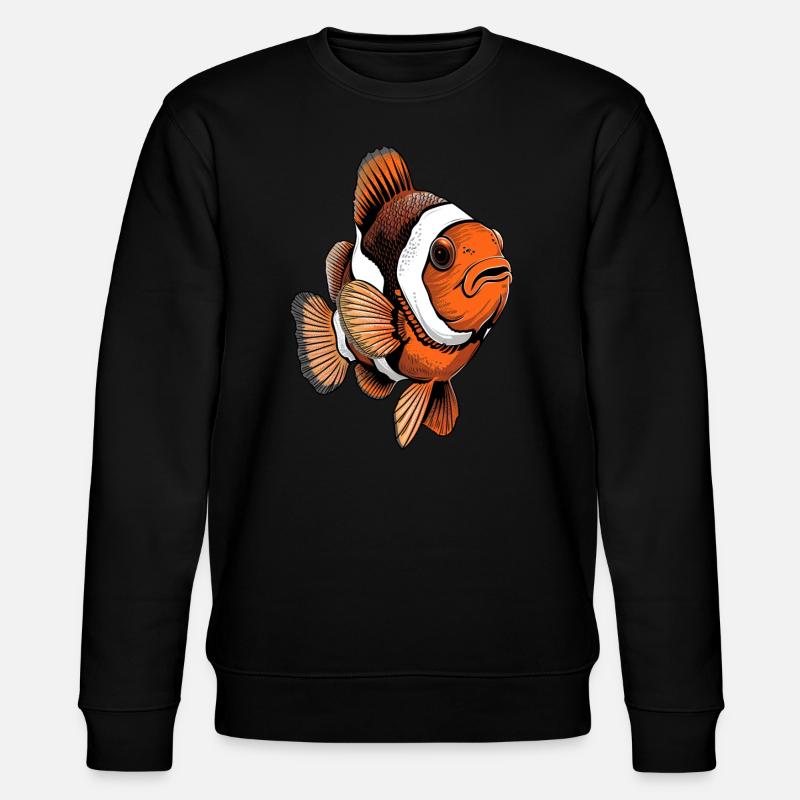 Clownfisch - Stanley/Stella Unisex Bio-Sweatshirt CHANGER  - Schwarz