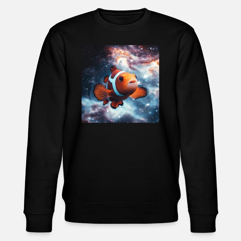 Clownfisch - Stanley/Stella Unisex Bio-Sweatshirt CHANGER  - Schwarz