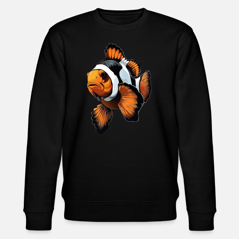 Clownfisch - Stanley/Stella Unisex Bio-Sweatshirt CHANGER  - Schwarz