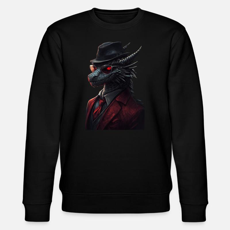 Drachen - Stanley/Stella Unisex Bio-Sweatshirt CHANGER - Schwarz