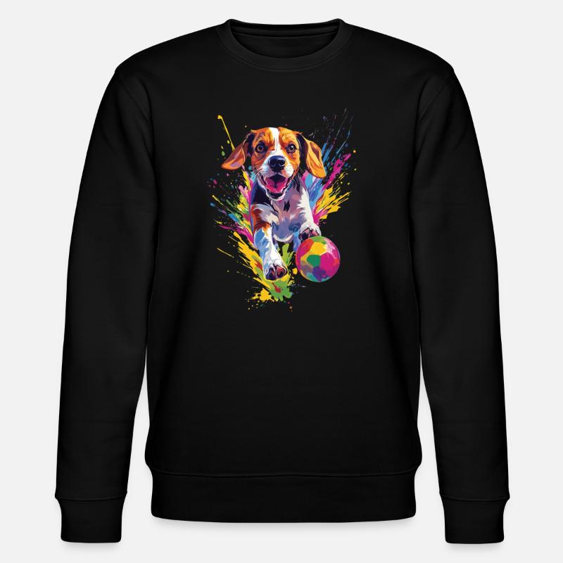 Beagle - Stanley/Stella Unisex Bio-Sweatshirt CHANGER  - Schwarz