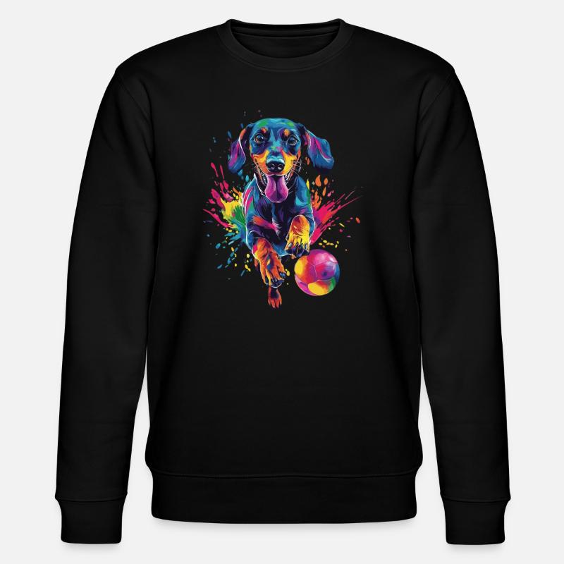 Dackel - Stanley/Stella Unisex Bio-Sweatshirt CHANGER  - Schwarz