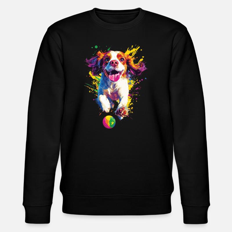 Cavalier King Charles - Stanley/Stella Unisex Bio-Sweatshirt CHANGER  - Schwarz