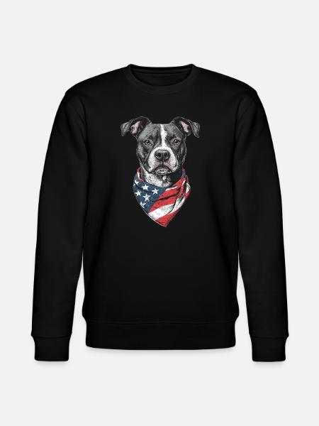 Staffordshire Bullterrier - Stanley/Stella Unisex Bio-Sweatshirt CHANGER - Schwarz