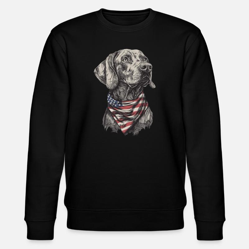 Weimaraner - Stanley/Stella Unisex Bio-Sweatshirt CHANGER  - Schwarz
