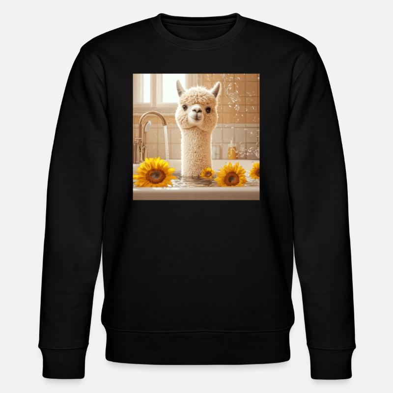Alpaka - Stanley/Stella Unisex Bio-Sweatshirt CHANGER  - Schwarz