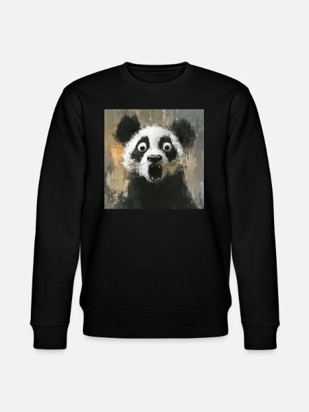 Panda - Stanley/Stella Unisex Bio-Sweatshirt CHANGER - Schwarz