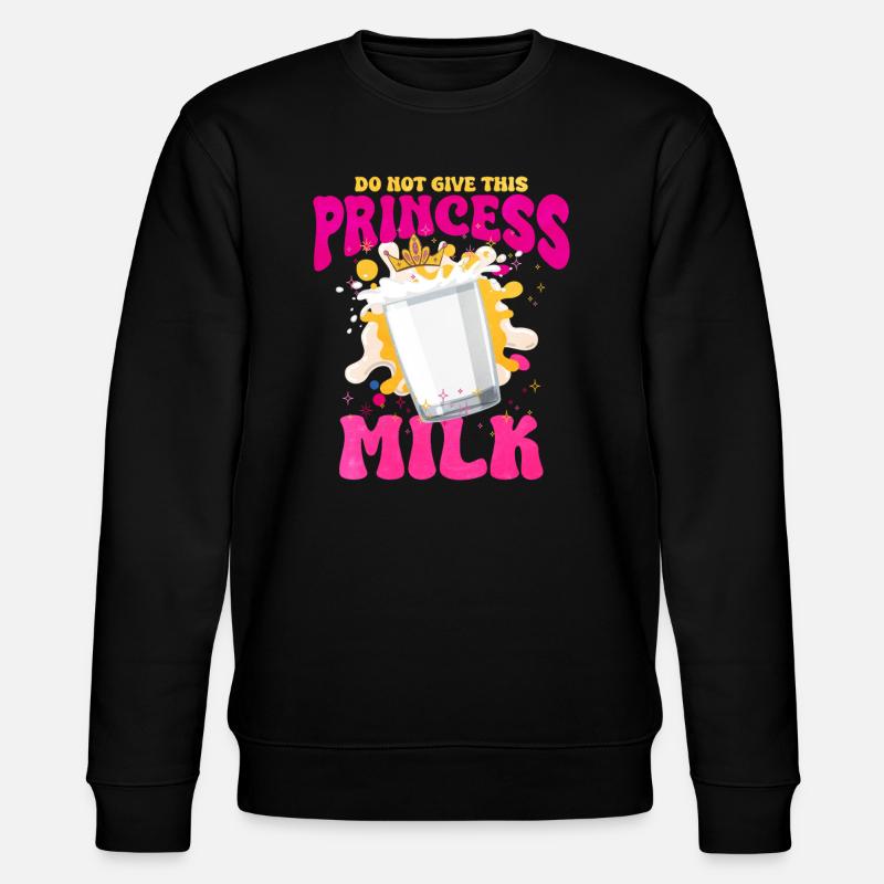 Milch - Stanley/Stella Unisex Bio-Sweatshirt CHANGER  - Schwarz