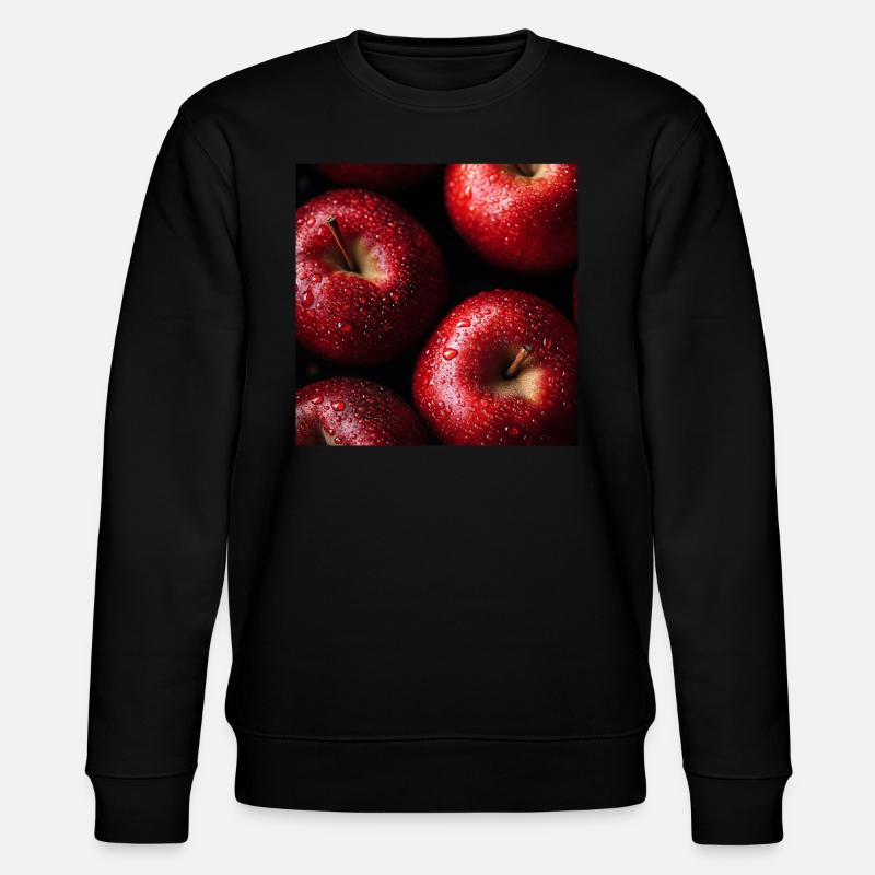 Äpfel - Stanley/Stella Unisex Bio-Sweatshirt CHANGER  - Schwarz